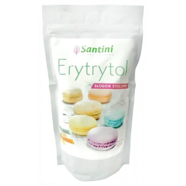 ERYTRYTOL FRANCUSKI BEZGLUTENOWY 500 g (TOREBKA) - SANTINI