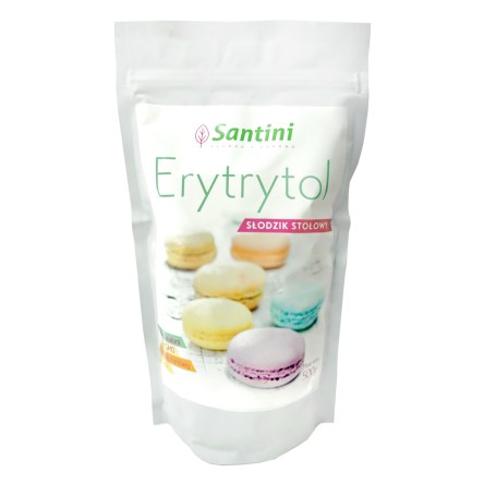 ERYTRYTOL FRANCUSKI BEZGLUTENOWY 500 g (TOREBKA) - SANTINI