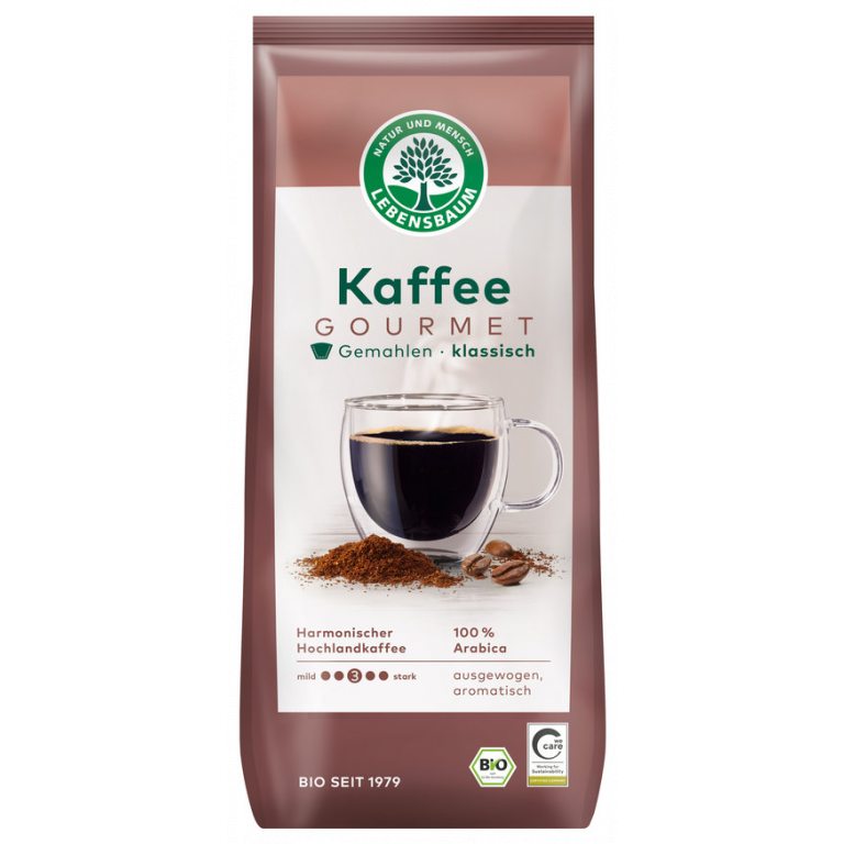 KAWA MIELONA ARABICA 100 % KLASYCZNA BIO 500 g - LEBENSBAUM