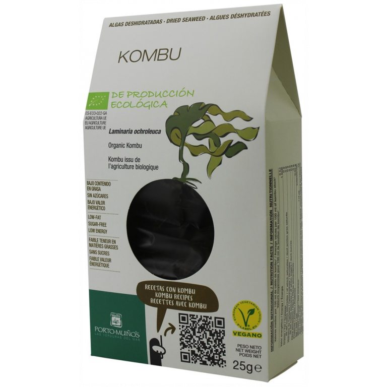 ALGI MORSKIE SUSZONE - KOMBU BIO 25 g - PORTO MUINOS