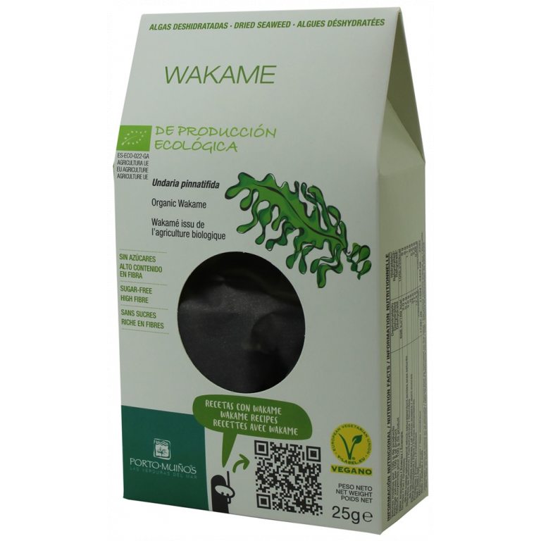 ALGI MORSKIE SUSZONE - WAKAME BIO 25 g - PORTO MUINOS