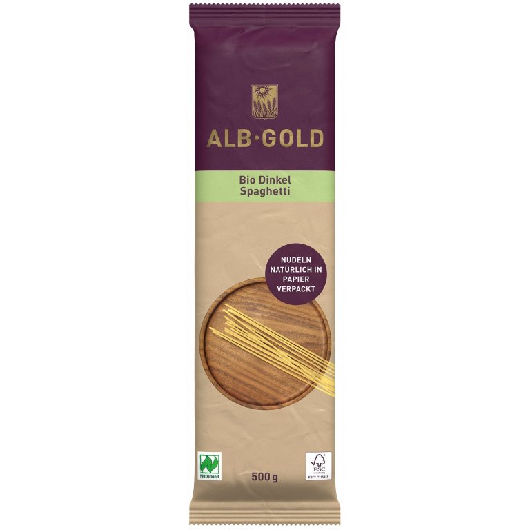 MAKARON (ORKISZOWY) SPAGHETTI BIO 500 g - ALB-GOLD