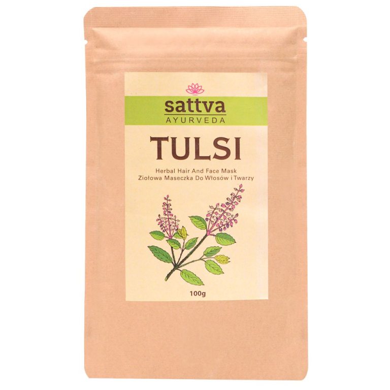 MASECZKA ZIOŁOWA DO TWARZY I WŁOSÓW TULSI 100 g - SATTVA (AYURVEDA)