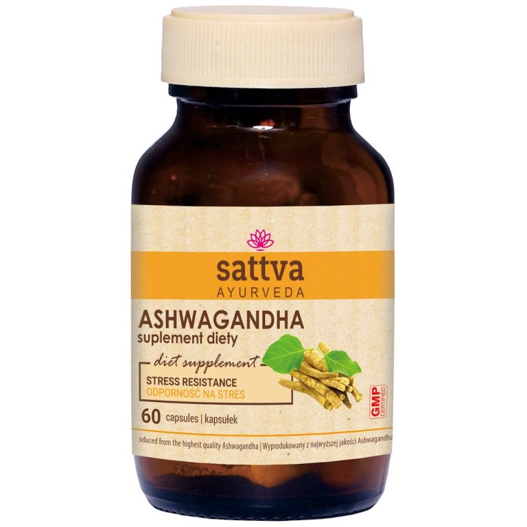 ASHWAGANDHA EKSTRAKT (350 mg) 60 KAPSUŁEK - SATTVA (FOODS)