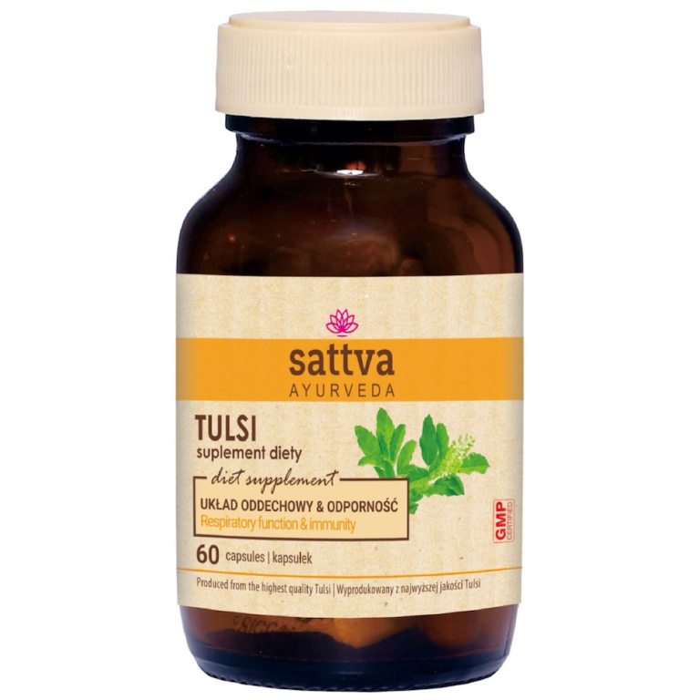 TULSI EKSTRAKT (450 mg) 60 KAPSUŁEK - SATTVA (FOODS)