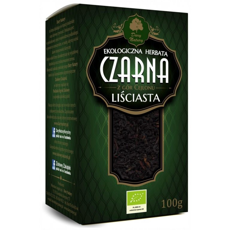 HERBATA CZARNA LIŚCIASTA BIO 100 g - DARY NATURY