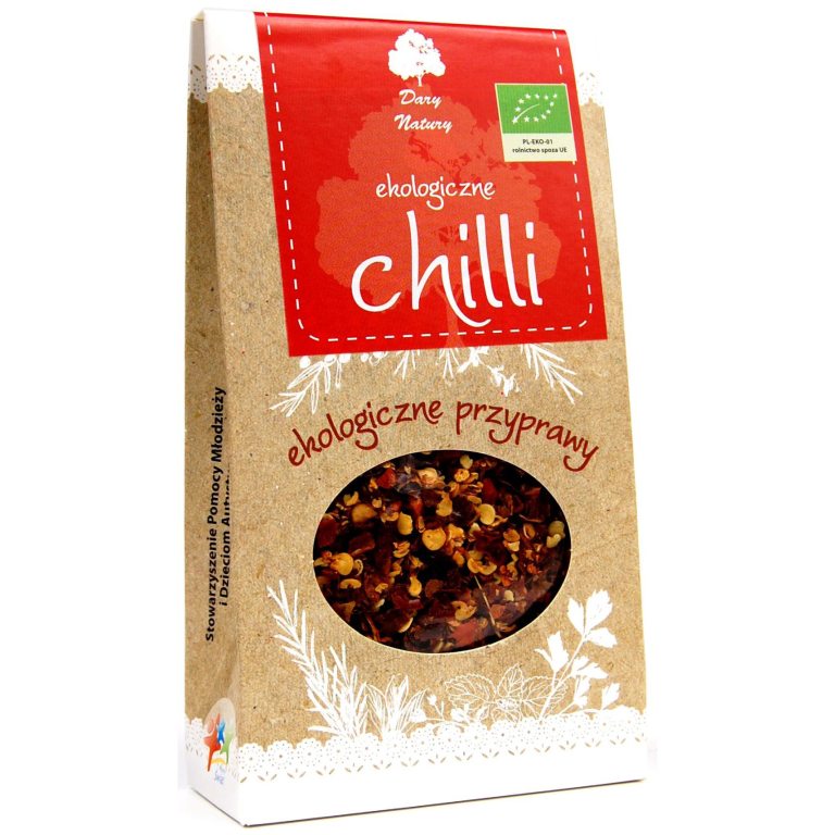 CHILI PŁATKI BIO 30 g - DARY NATURY