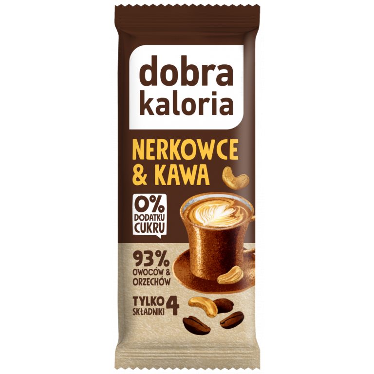 BATON DAKTYLOWY NERKOWCE & KAWA BEZ DODATKU CUKRÓW 35 g - DOBRA KALORIA