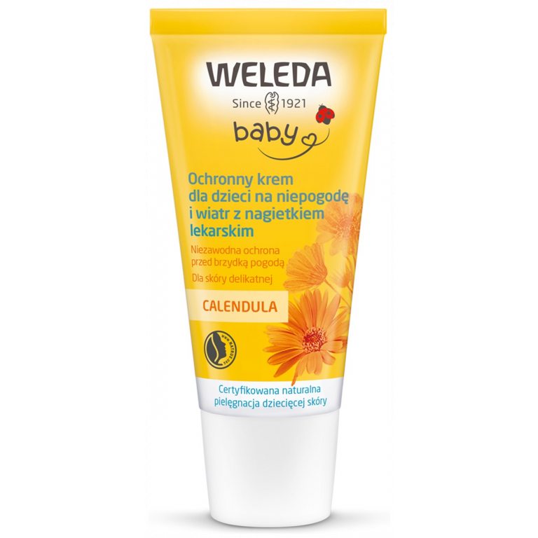 KREM DO TWARZY DLA DZIECI NA NIEPOGODĘ I WIATR Z NAGIETKIEM LEKARSKIM ECO 30 ml - WELEDA (BABY)