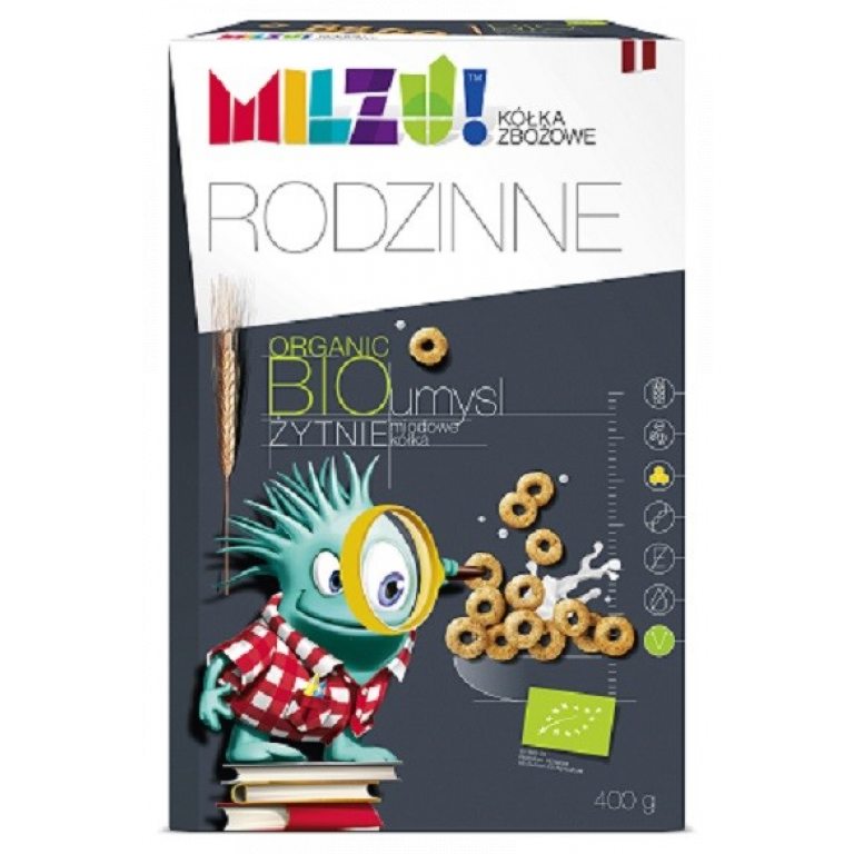 KÓŁKA ŻYTNIO - OWSIANE MIODOWE "UMYSŁ" BIO (2 x 200 g) 400 g - MILZU