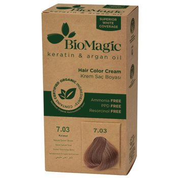 FARBA DO WŁOSÓW ZŁOTY BLOND (7.03) 250 g - BIOMAGIC