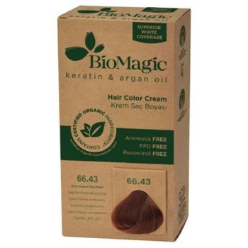 FARBA DO WŁOSÓW BARDZO CIEMNY MAHONIOWY BLOND (66.43) 250 g - BIOMAGIC