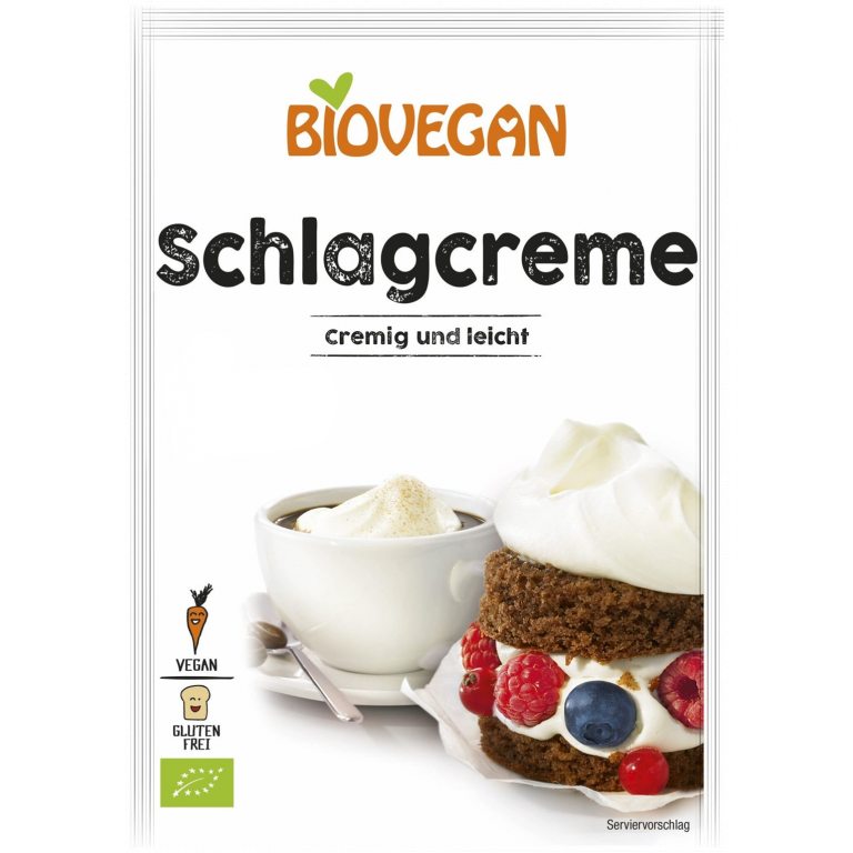 ZAMIENNIK BITEJ ŚMIETANY W PROSZKU WEGAŃSKI BEZGLUTENOWY BIO 54 g - BIOVEGAN