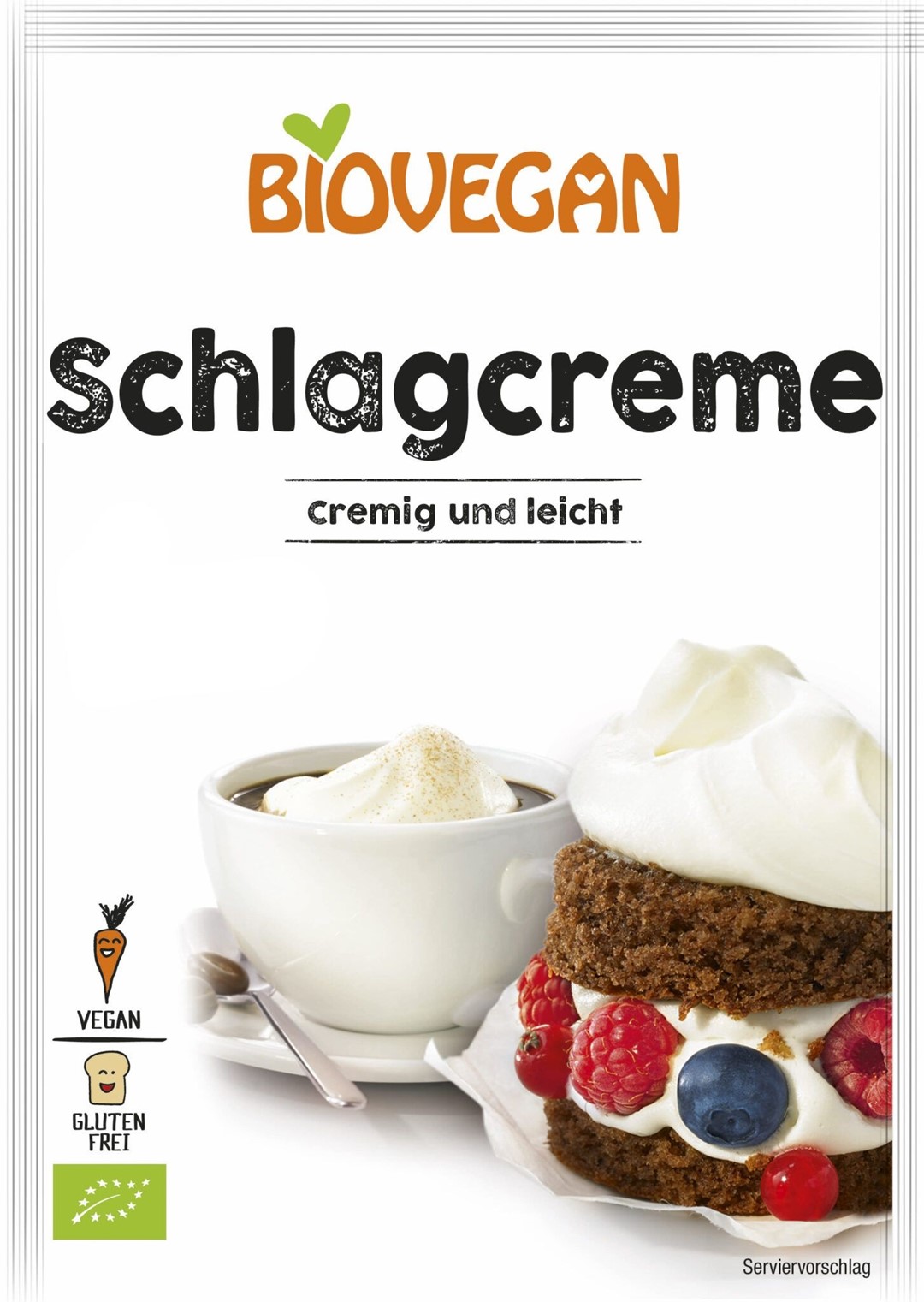 ZAMIENNIK BITEJ ŚMIETANY W PROSZKU WEGAŃSKI BEZGLUTENOWY BIO 54 g - BIOVEGAN