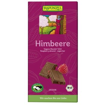 TABLICZKA KAKAOWA MIGDAŁY - MALINA BIO 100 g - RAPUNZEL