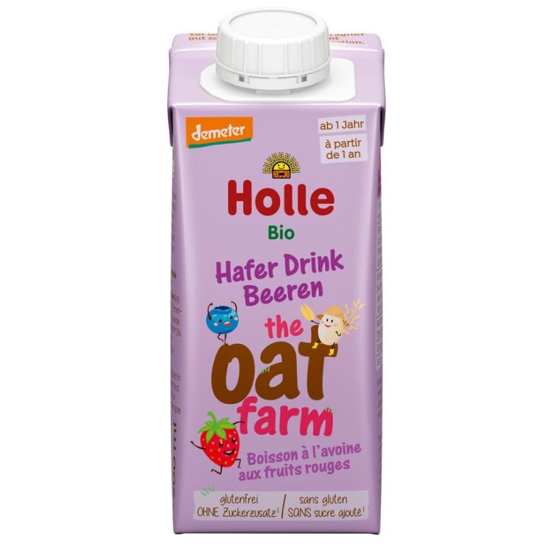 NAPÓJ OWSIANY TRUSKAWKA - JAGODA - BANAN BEZ DODATKU CUKRÓW BEZGLUTENOWY OD 1 ROKU DEMETER BIO 200 ml - HOLLE