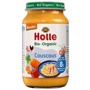 WARZYWA Z KURCZAKIEM I KASZĄ KUSKUS OD 8 MIESIĄCA DEMETER BIO 220 g (SŁOIK) - HOLLE