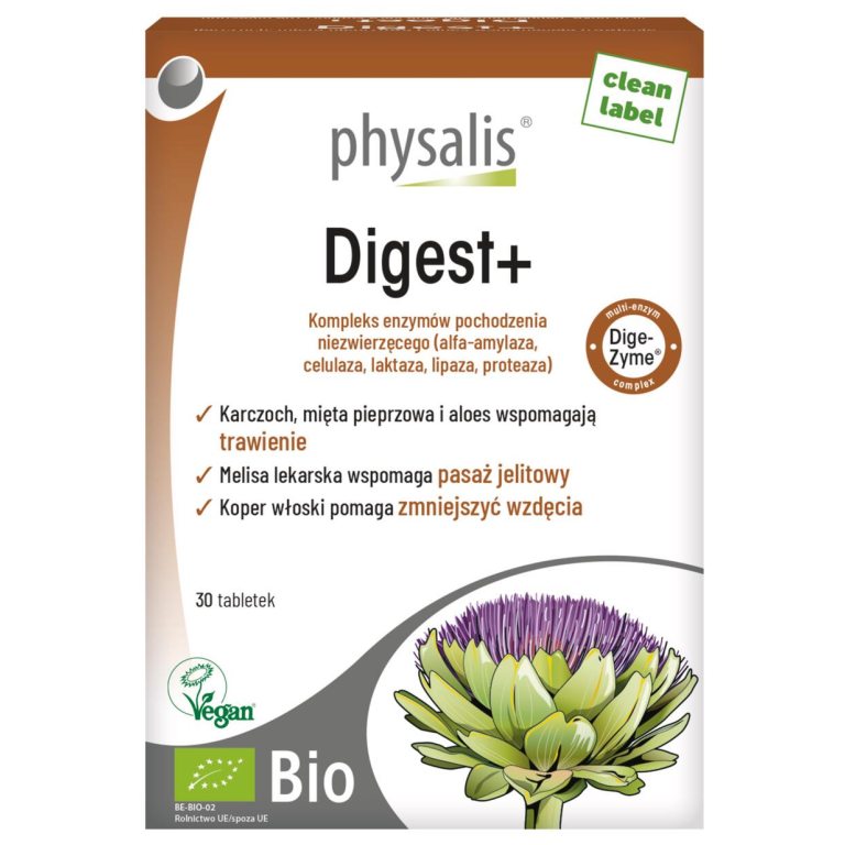 TABLETKI NA WSPARCIE TRAWIENIA (DIGEST+) BIO 30 szt. - PHYSALIS