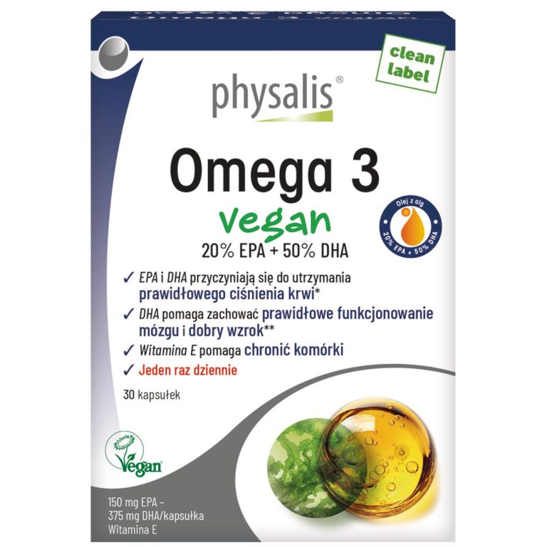 OMEGA-3 VEGAN 30 KAPSUŁEK - PHYSALIS