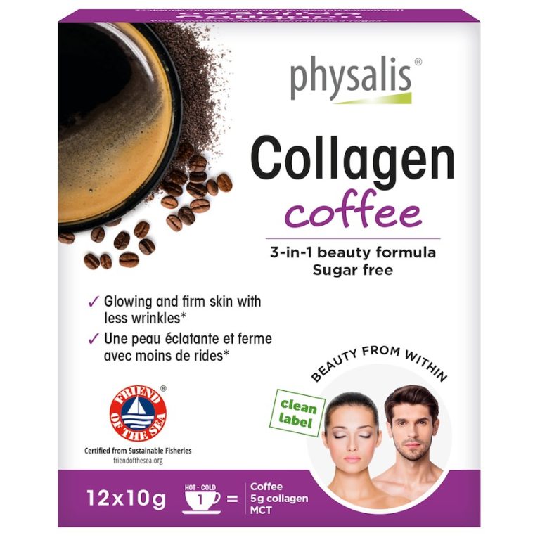 COLLAGEN COFFEE - KAWA KOLAGENOWA BEZ CUKRU BEZGLUTENOWA KETO 12 SASZETEK - PHYSALIS