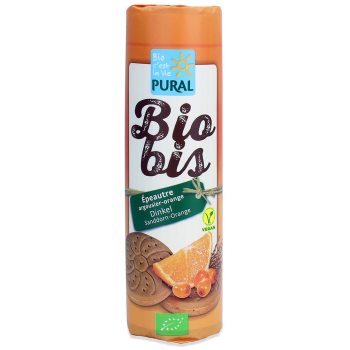 CIASTKA MARKIZY ORKISZOWE Z KREMEM ROKITNIK - POMARAŃCZA BIO 300 g - PURAL (BIO BIS)