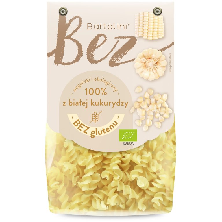 MAKARON (Z BIAŁEJ KUKURYDZY) ŚWIDERKI BEZGLUTENOWY BIO 250 g - BARTOLINI