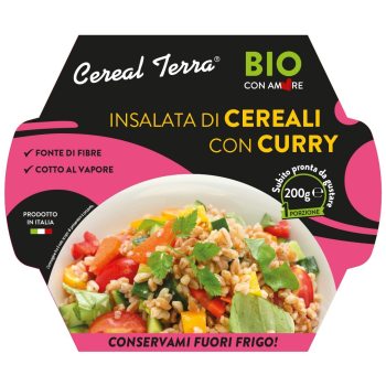 SAŁATKA ZBOŻOWA Z WARZYWAMI I CURRY BIO 200 g - CEREAL TERRA