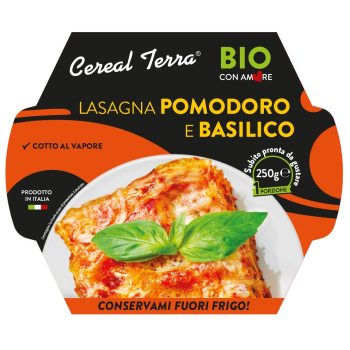 LASAGNE Z POMIDORAMI I BAZYLIĄ BIO 250 g - CEREAL TERRA
