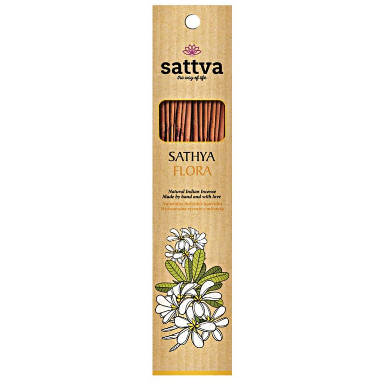 KADZIDŁO INDYJSKIE SATHYA FLORA (15 szt.) 30 g - SATTVA (WELLNESS)