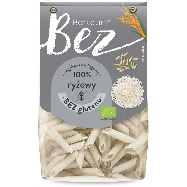 MAKARON (RYŻOWY) PENNE BEZGLUTENOWY BIO 250 g - BARTOLINI