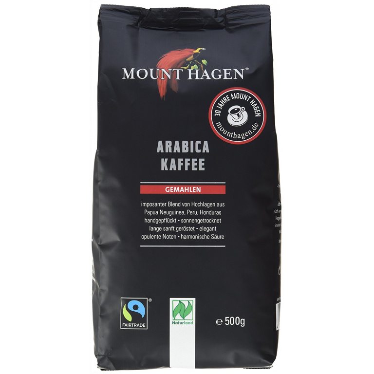 KAWA MIELONA ARABICA 100 % FAIR TRADE BIO 500 g - MOUNT HAGEN