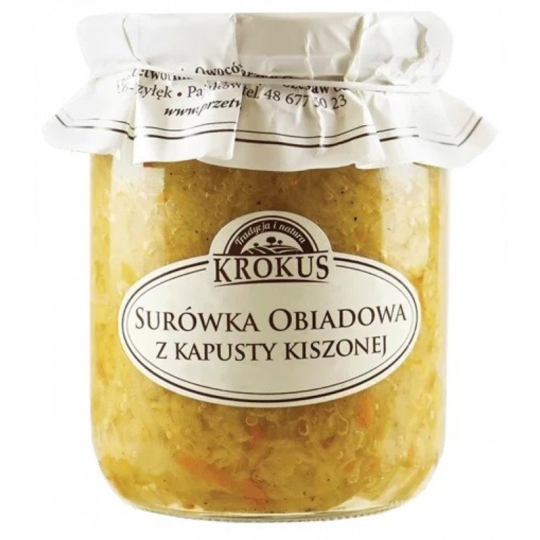 SURÓWKA OBIADOWA Z KAPUSTY KISZONEJ 500 g - KROKUS