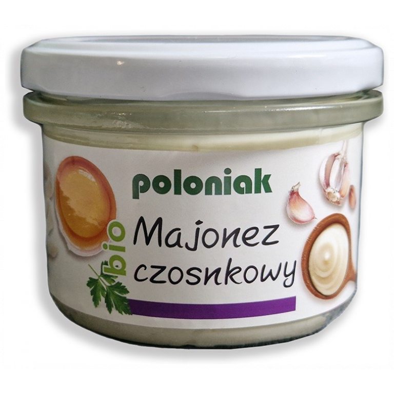 MAJONEZ CZOSNKOWY BIO 200 ml - POLONIAK