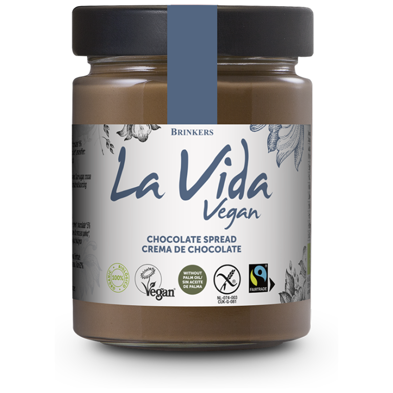 KREM CZEKOLADOWY BEZGLUTENOWY FAIR TRADE BIO 270 g - LA VIDA