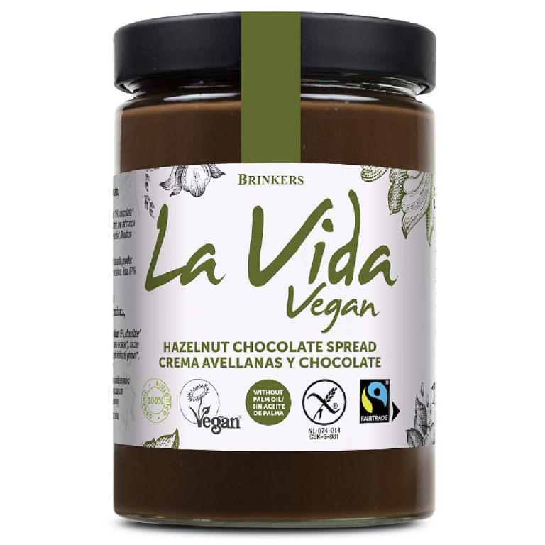 KREM CZEKOLADOWO - ORZECHOWY BEZGLUTENOWY FAIR TRADE BIO 600 g - LA VIDA