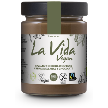 KREM CZEKOLADOWO - ORZECHOWY BEZGLUTENOWY FAIR TRADE BIO 270 g - LA VIDA
