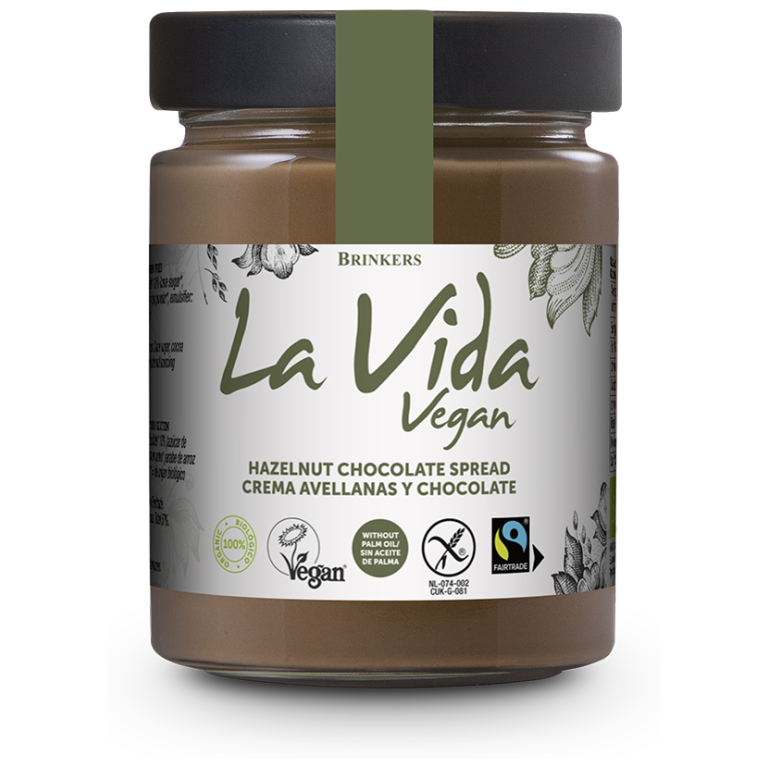 KREM CZEKOLADOWO - ORZECHOWY BEZGLUTENOWY FAIR TRADE BIO 270 g - LA VIDA