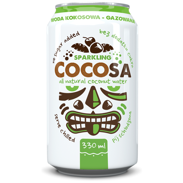 WODA KOKOSOWA GAZOWANA 330 ml - DIET-FOOD (COCOSA)