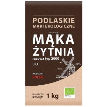 MĄKA ŻYTNIA RAZOWA TYP 2000 BIO 1 kg - BIO LIFE (MĄKI PODLASKIE)