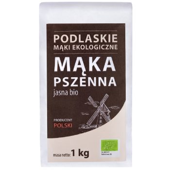 MĄKA PSZENNA JASNA TYP 550 BIO 1 kg - BIO LIFE (MĄKI PODLASKIE)