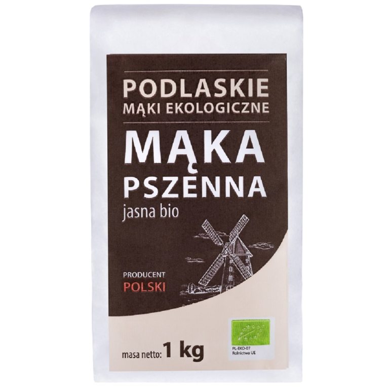 MĄKA PSZENNA JASNA TYP 550 BIO 1 kg - BIO LIFE (MĄKI PODLASKIE)