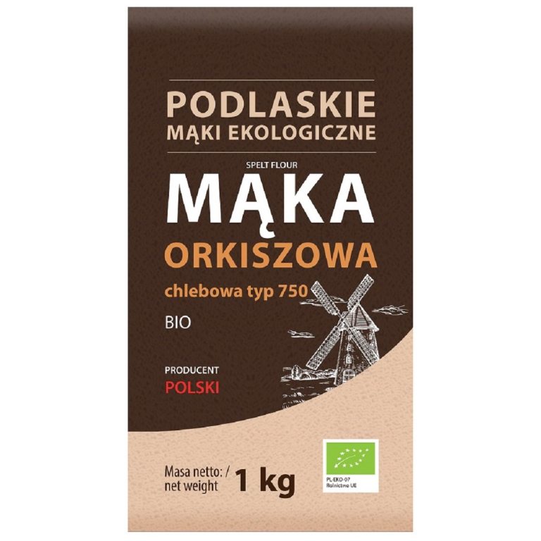 MĄKA ORKISZOWA CHLEBOWA TYP 750 BIO 1 kg - BIO LIFE (MĄKI PODLASKIE)