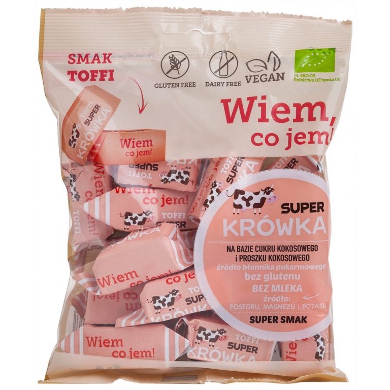 KRÓWKI O SMAKU TOFFI BEZMLECZNE BEZGLUTENOWE BIO 150 g - ME GUSTO (SUPER KRÓWKA)