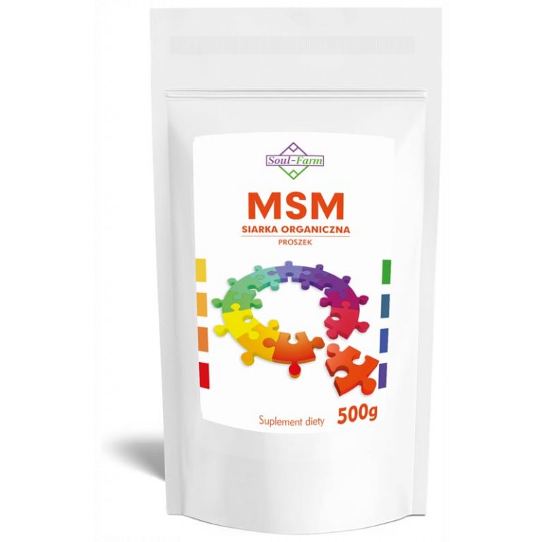 MSM SIARKA ORGANICZNA PROSZEK (1000 mg) 500 g - SOUL FARM