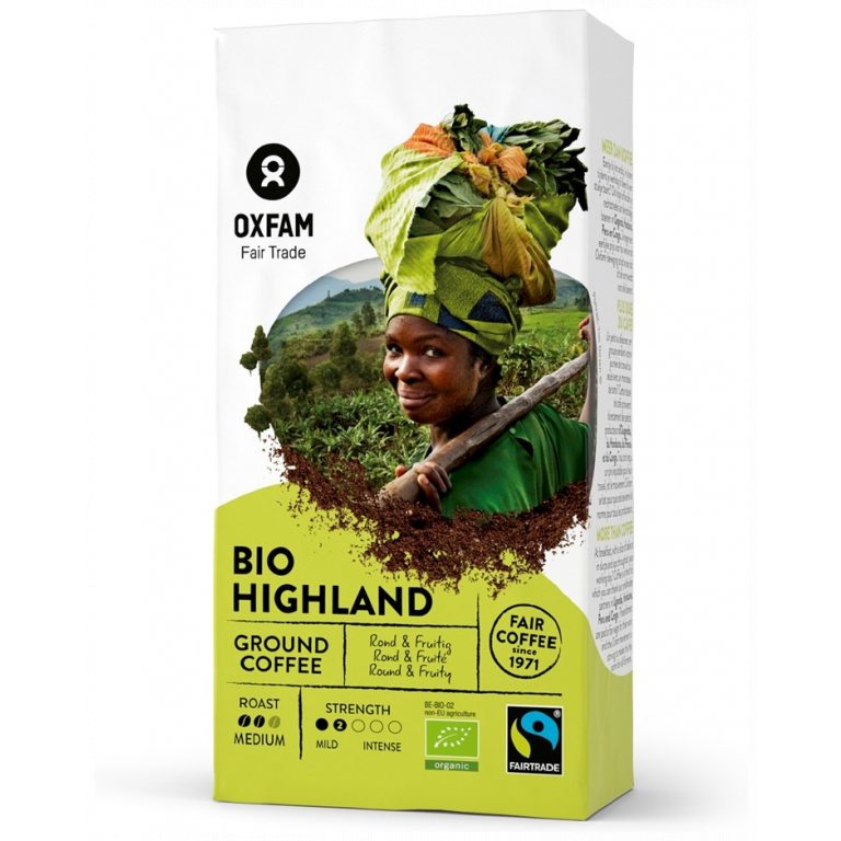 KAWA MIELONA ARABICA/ROBUSTA WYSOKOGÓRSKA FAIR TRADE BIO 250 g - OXFAM