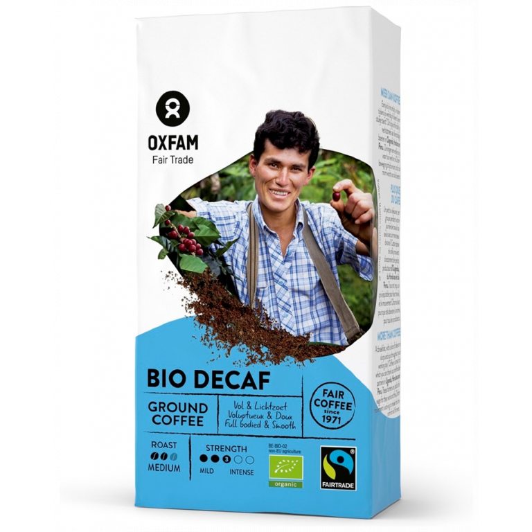 KAWA MIELONA BEZKOFEINOWA ARABICA/ROBUSTA FAIR TRADE BIO 250 g - OXFAM