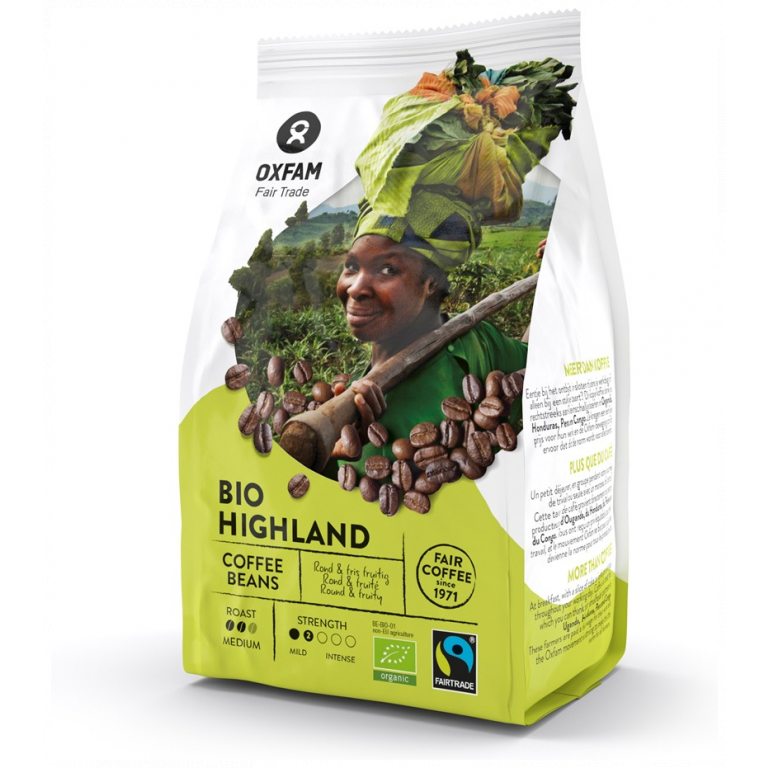 KAWA ZIARNISTA ARABICA/ROBUSTA WYSOKOGÓRSKA FAIR TRADE BIO 250 g - OXFAM