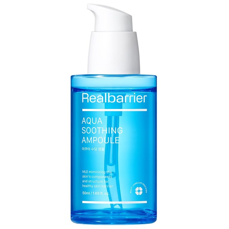 SERUM - AMPUŁKA KOREAŃSKA DO TWARZY AQUA SOOTHING INTENSYWNIE NAWILŻAJĄCO - KOJĄCE 50 ml - REAL BARRIER