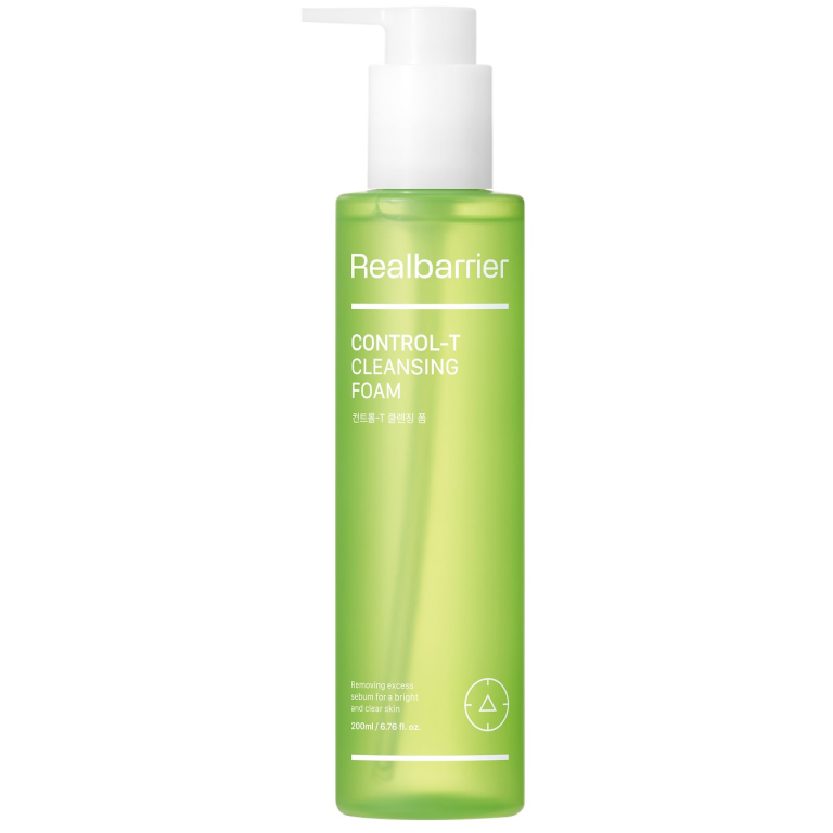 PIANKA KOREAŃSKA DO TWARZY CONTROL-T OCZYSZCZAJĄCA REGULUJĄCA WYDZIELANIE SEBUM 200 ml - REAL BARRIER