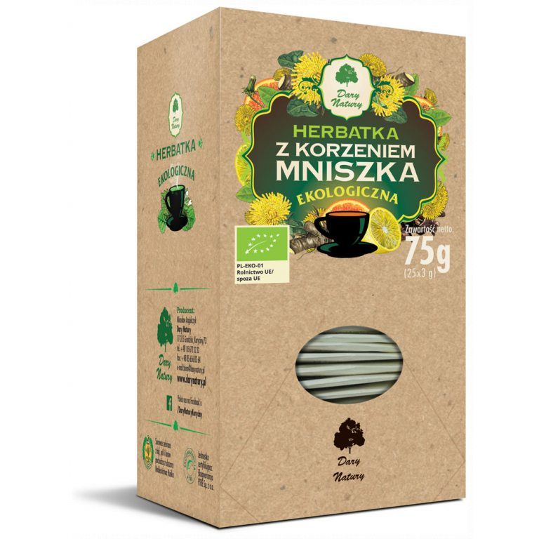 HERBATKA Z KORZENIEM MNISZKA BIO (25 x 3 g) 75 g - DARY NATURY